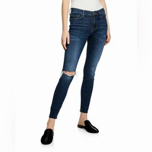 Frame Le Skinny De Jeanne Jolie Wash Raw Hem Ankle Crop Jeans Size 32